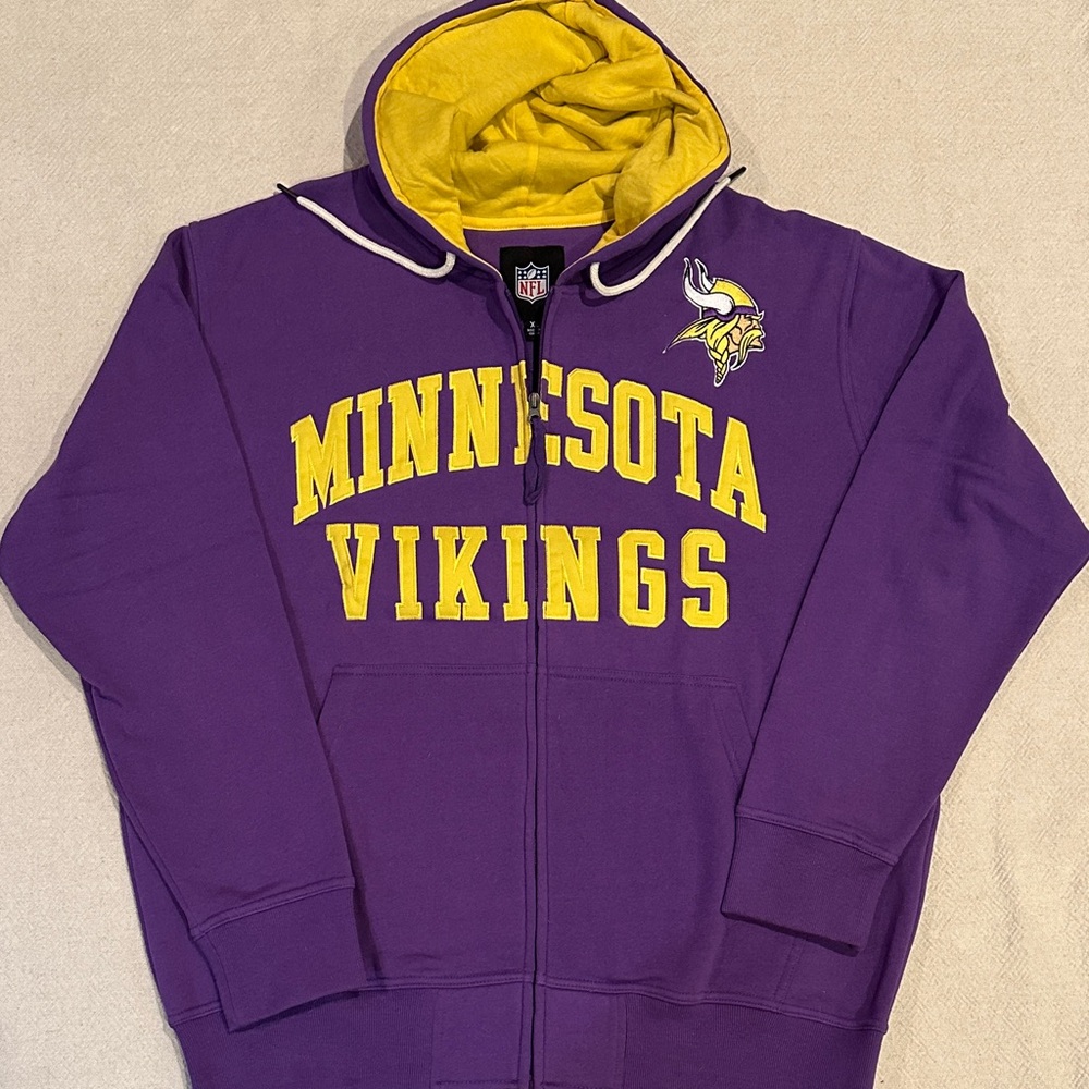 NFL Minnesota Vikings Purple and Gold Hoodie XL